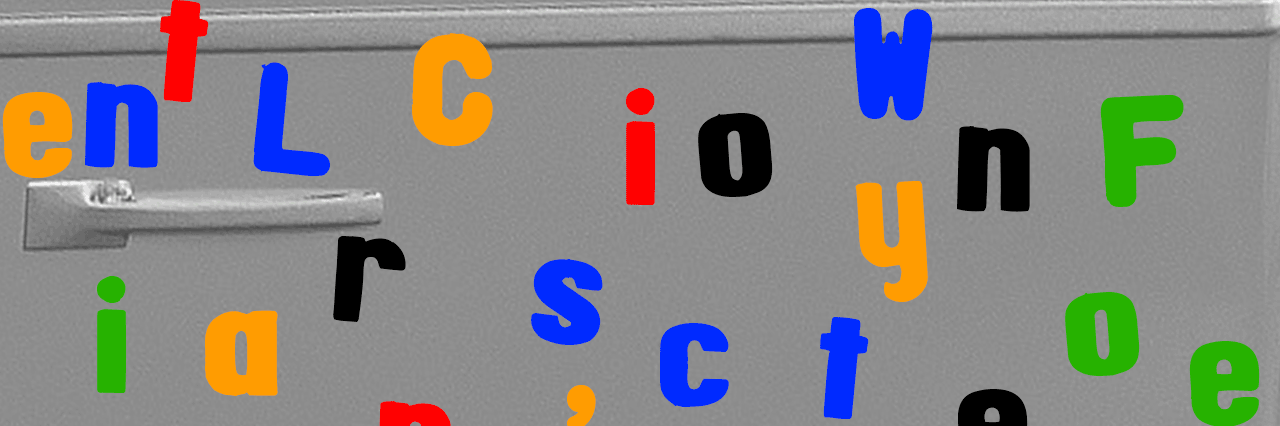 A jumble of letters move to reveal Lion's Way Fierce Content.
